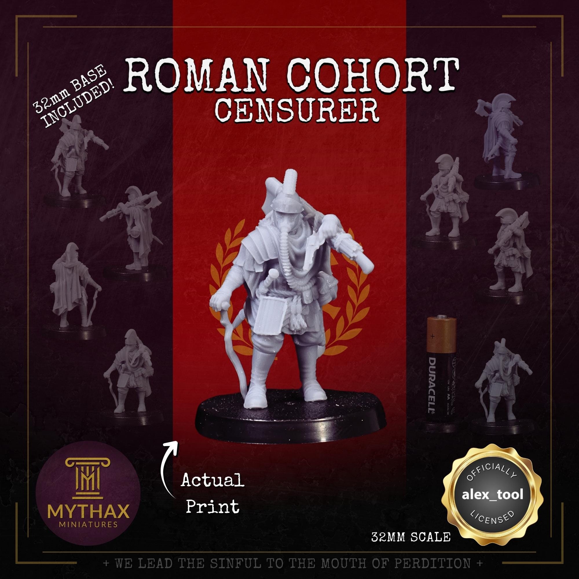 Roman Cohort - Grimdark Trench Proxy Warband - 32mm Resin Miniatures - (alex__tool) - Bases included