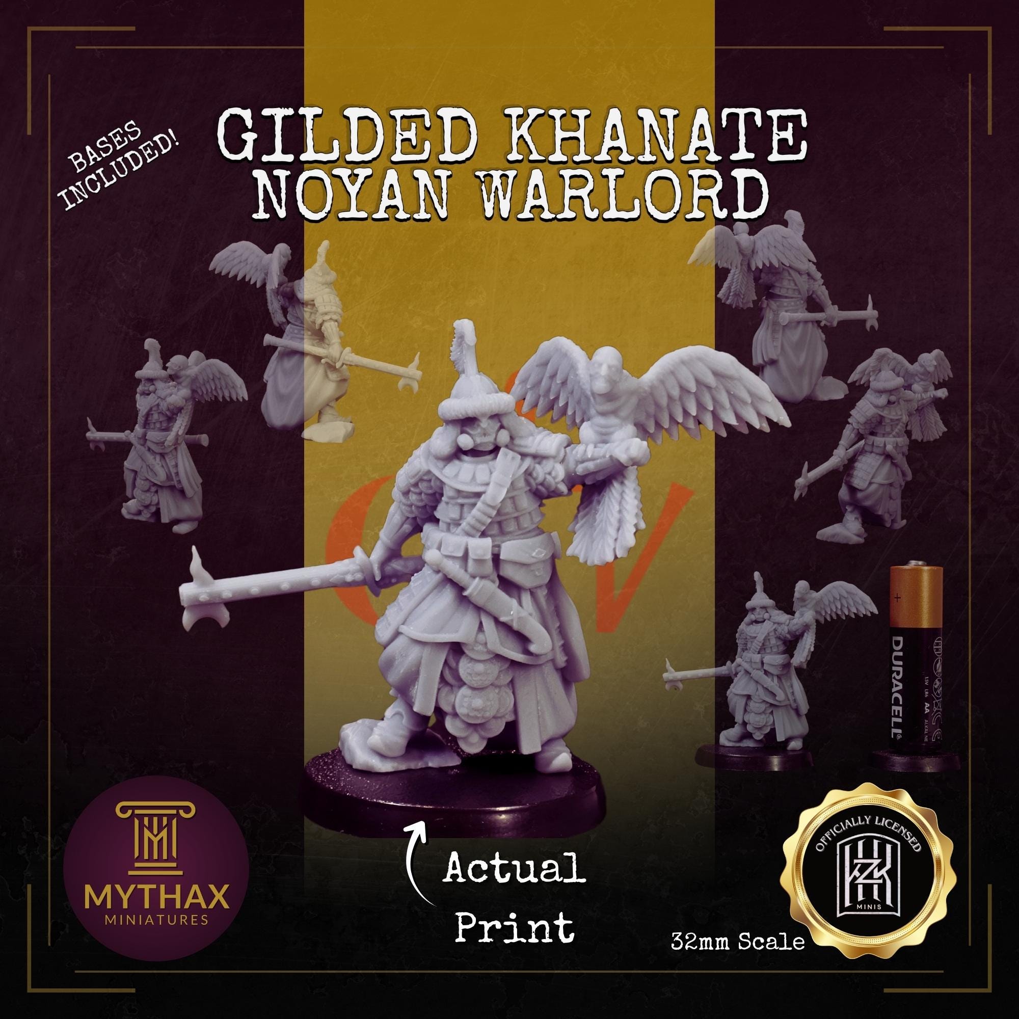 Gilded Khanate - Grimdark Trench Proxy Warband - 32mm Resin Miniatures - (KzKminis) - Bases included