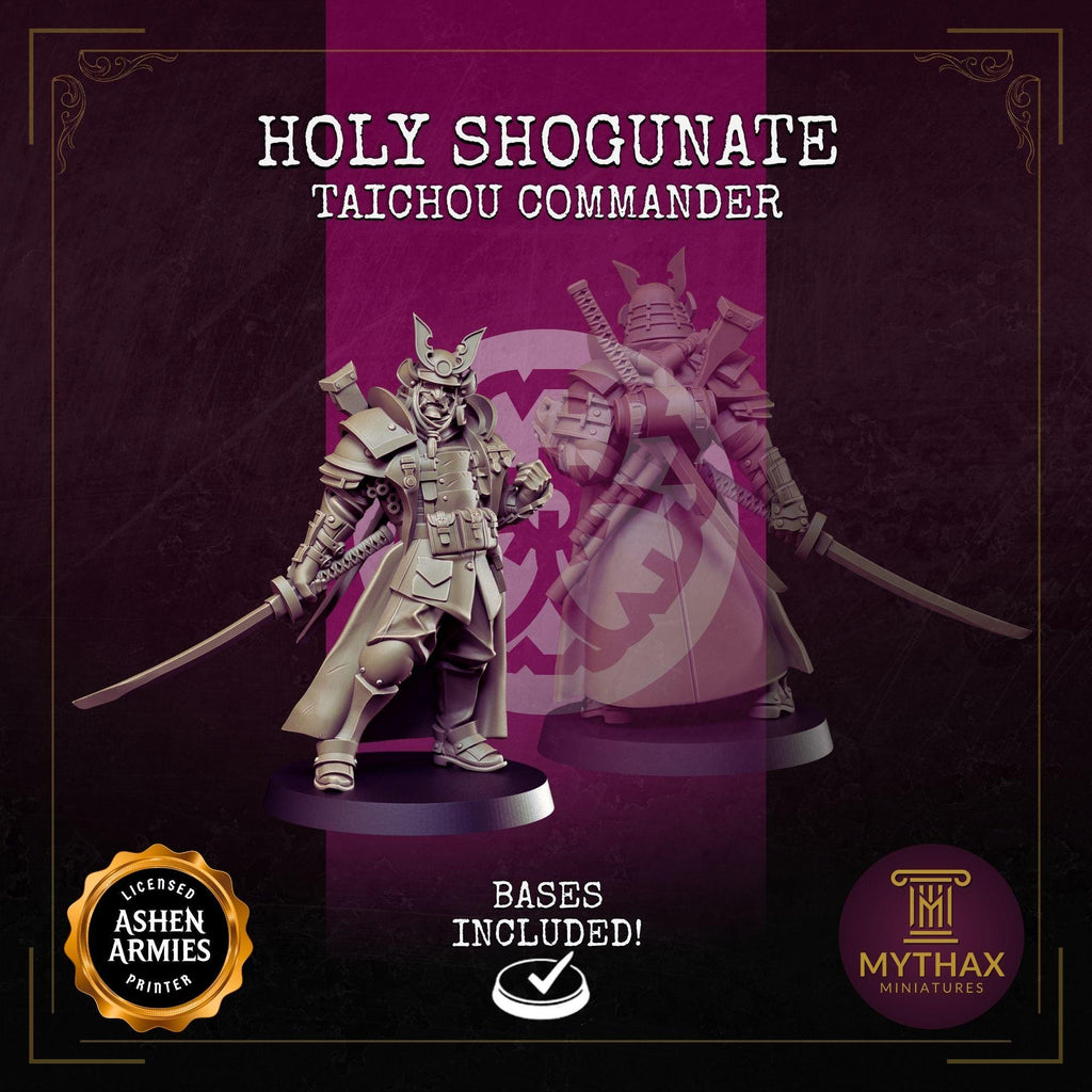 Holy Shogunate Warband – 32mm resin proxy warband miniatures compatible with Trench Crusade by Ashen Armies (additional view)