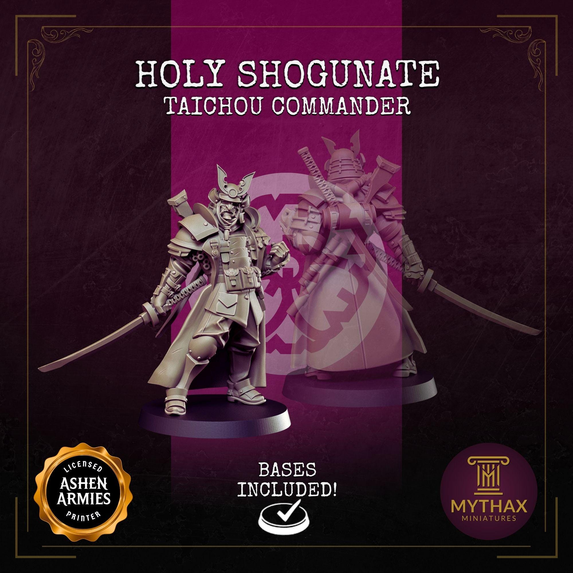 Holy Shogunate Warband – 32mm resin proxy warband miniatures compatible with Trench Crusade by Ashen Armies (additional view)