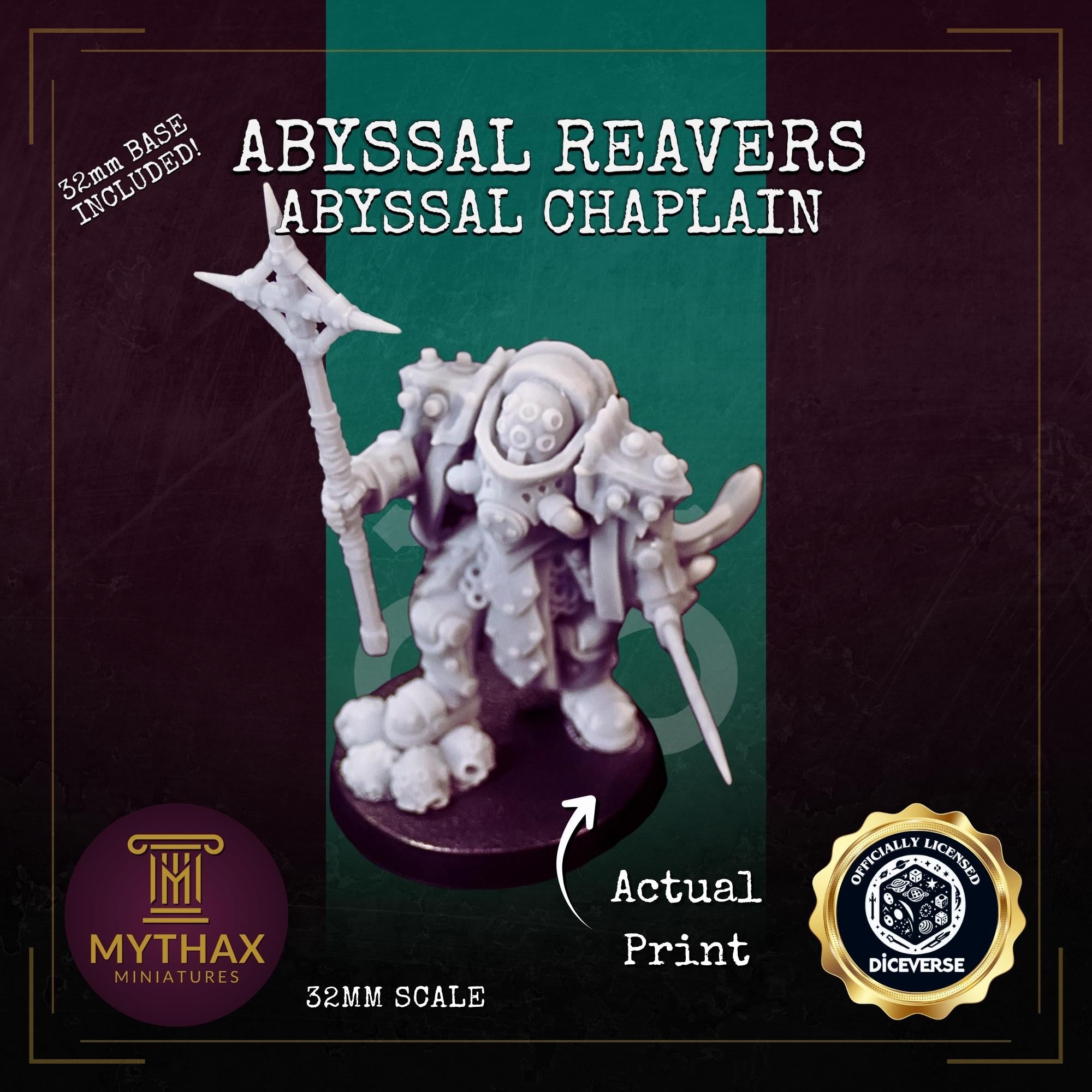 Abyssal Reavers - Grimdark Trench Proxy Warband - 32mm Resin Miniatures - (Diceverse, Funduk25) - Bases included