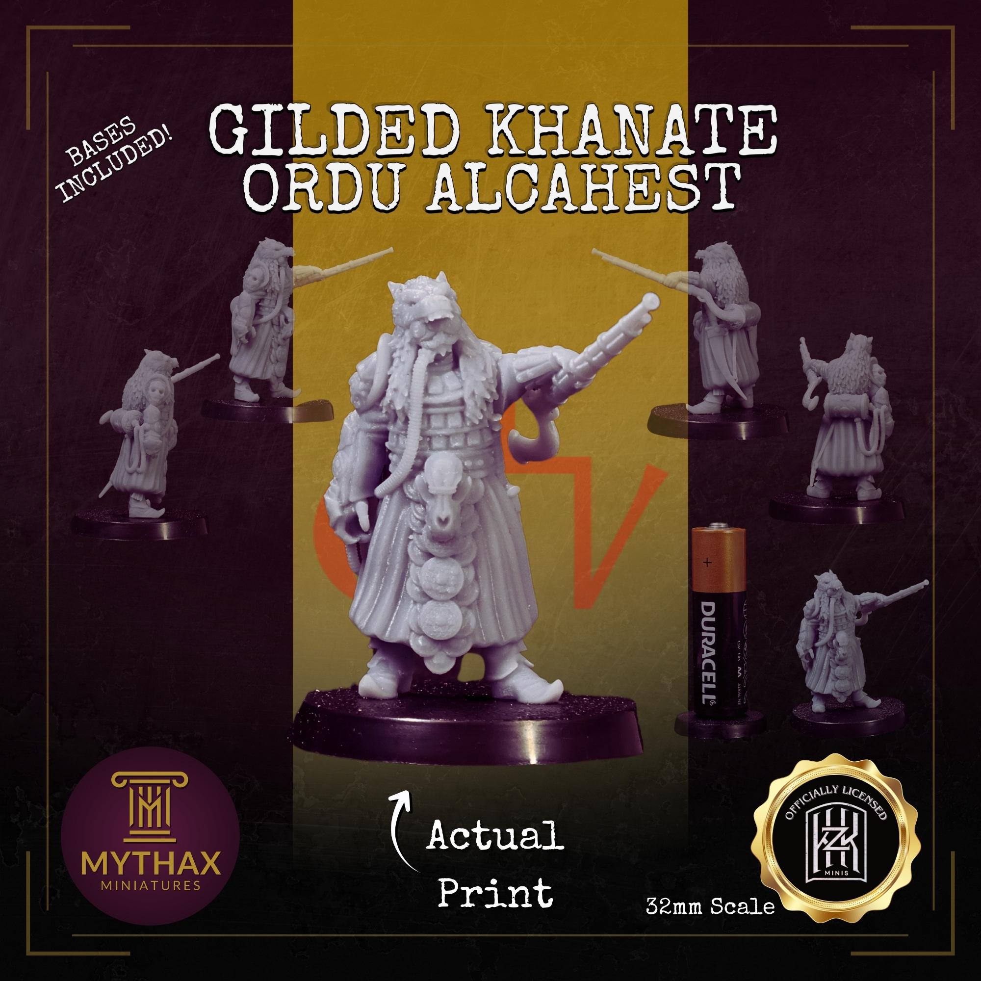 Gilded Khanate - Grimdark Trench Proxy Warband - 32mm Resin Miniatures - (KzKminis) - Bases included