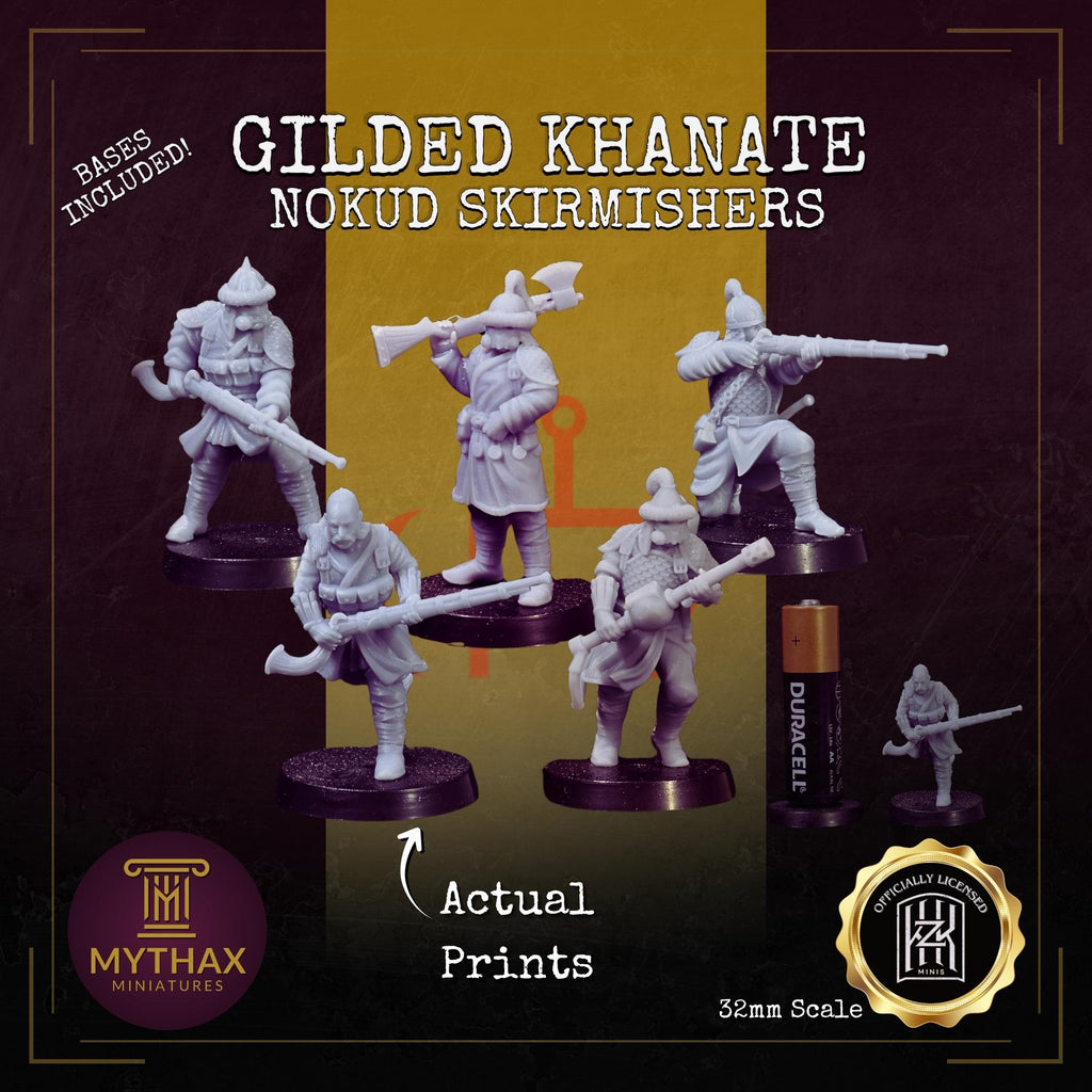 Gilded Khanate - Grimdark Trench Proxy Warband - 32mm Resin Miniatures - (KzKminis) - Bases included