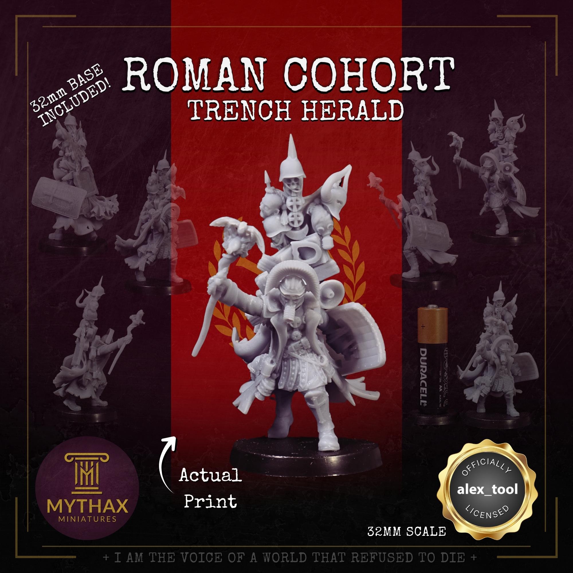 Roman Cohort - Grimdark Trench Proxy Warband - 32mm Resin Miniatures - (alex__tool) - Bases included