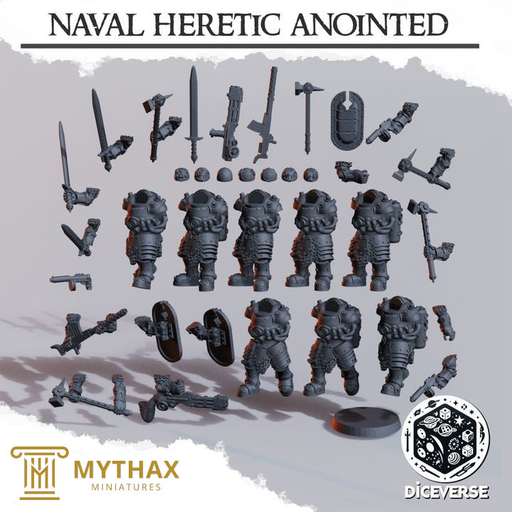 Naval Heretic Anointed (x8 32mm Figures)