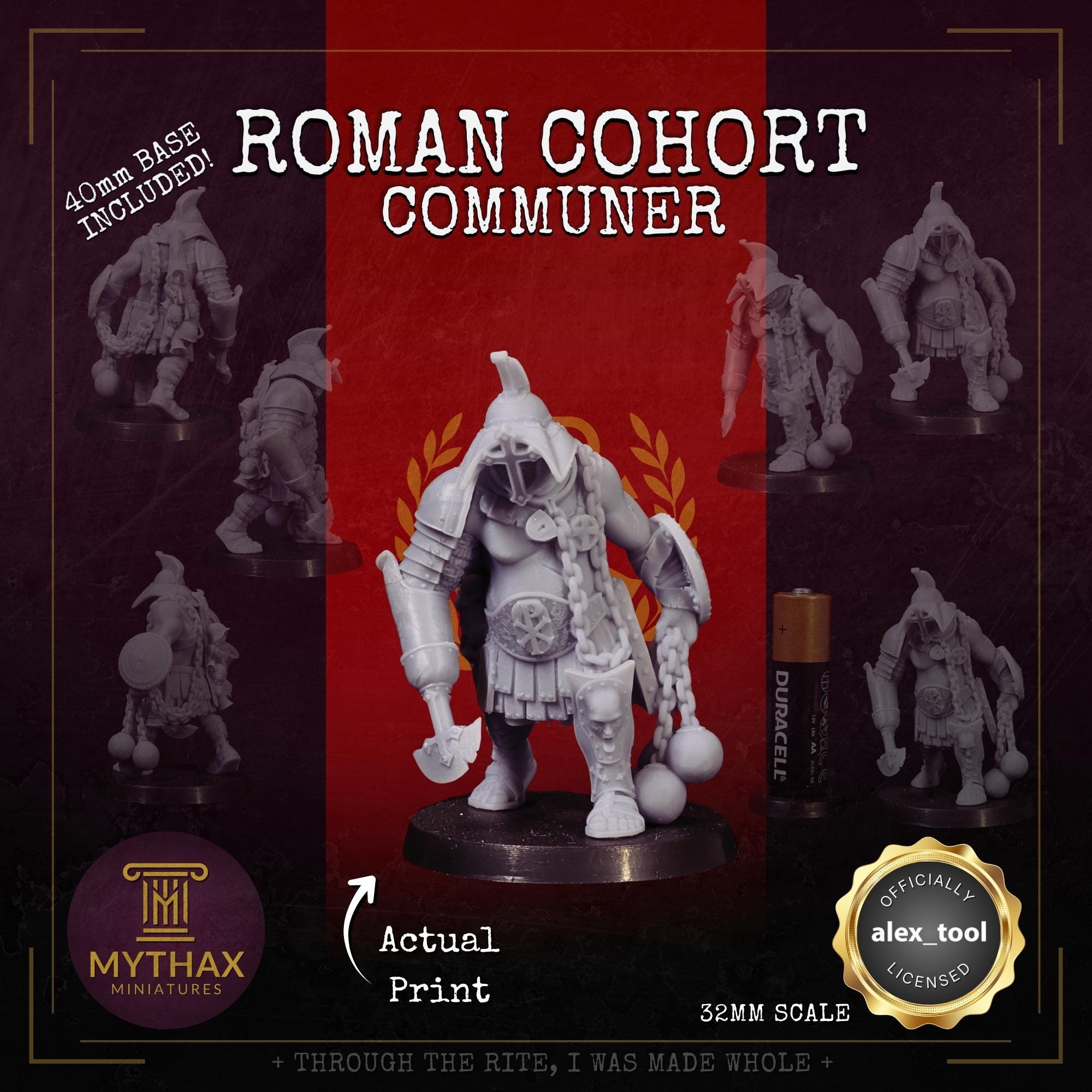 Roman Cohort - Grimdark Trench Proxy Warband - 32mm Resin Miniatures - (alex__tool) - Bases included