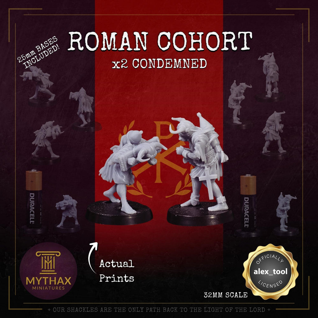 Roman Cohort - Grimdark Trench Proxy Warband - 32mm Resin Miniatures - (alex__tool) - Bases included