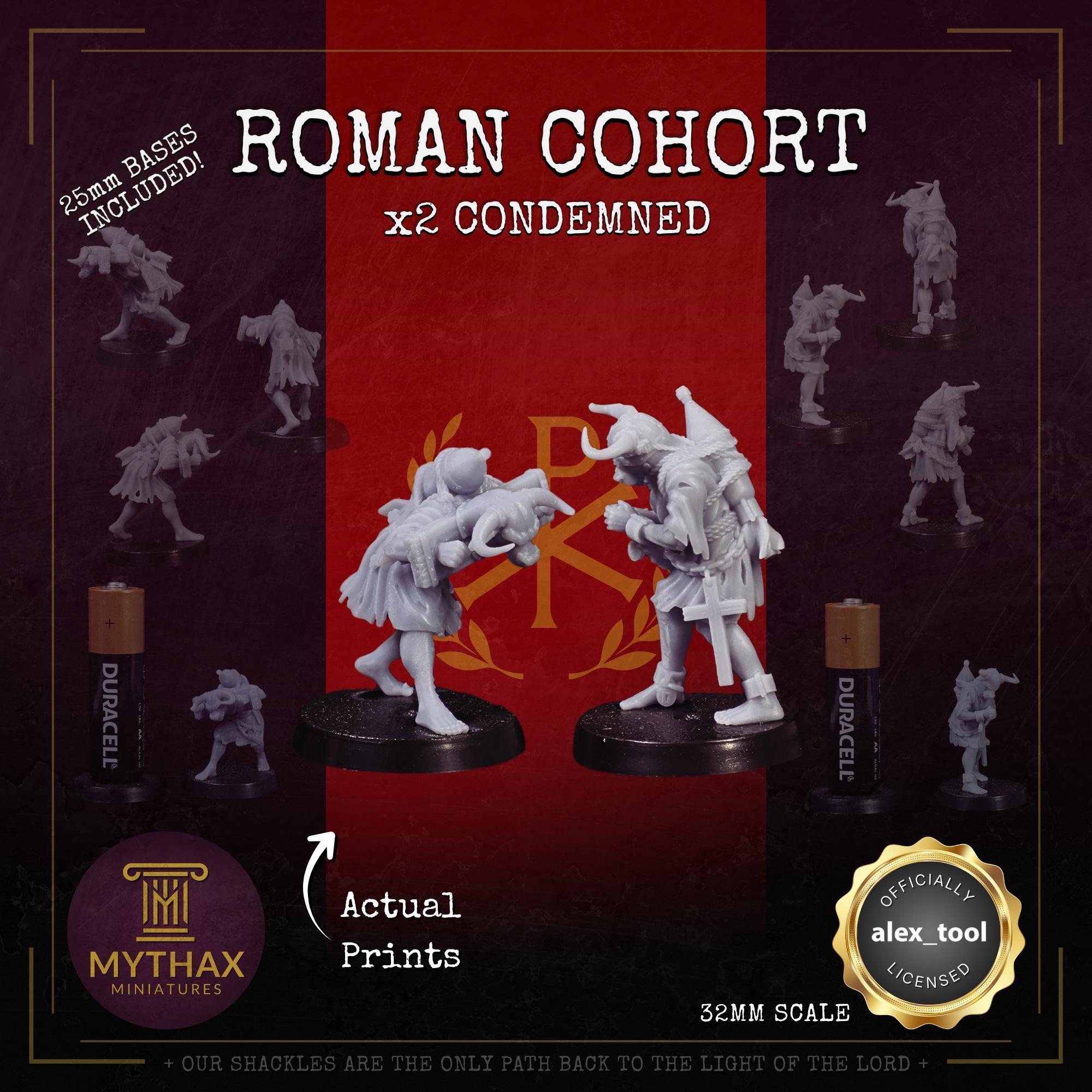 Roman Cohort - Grimdark Trench Proxy Warband - 32mm Resin Miniatures - (alex__tool) - Bases included