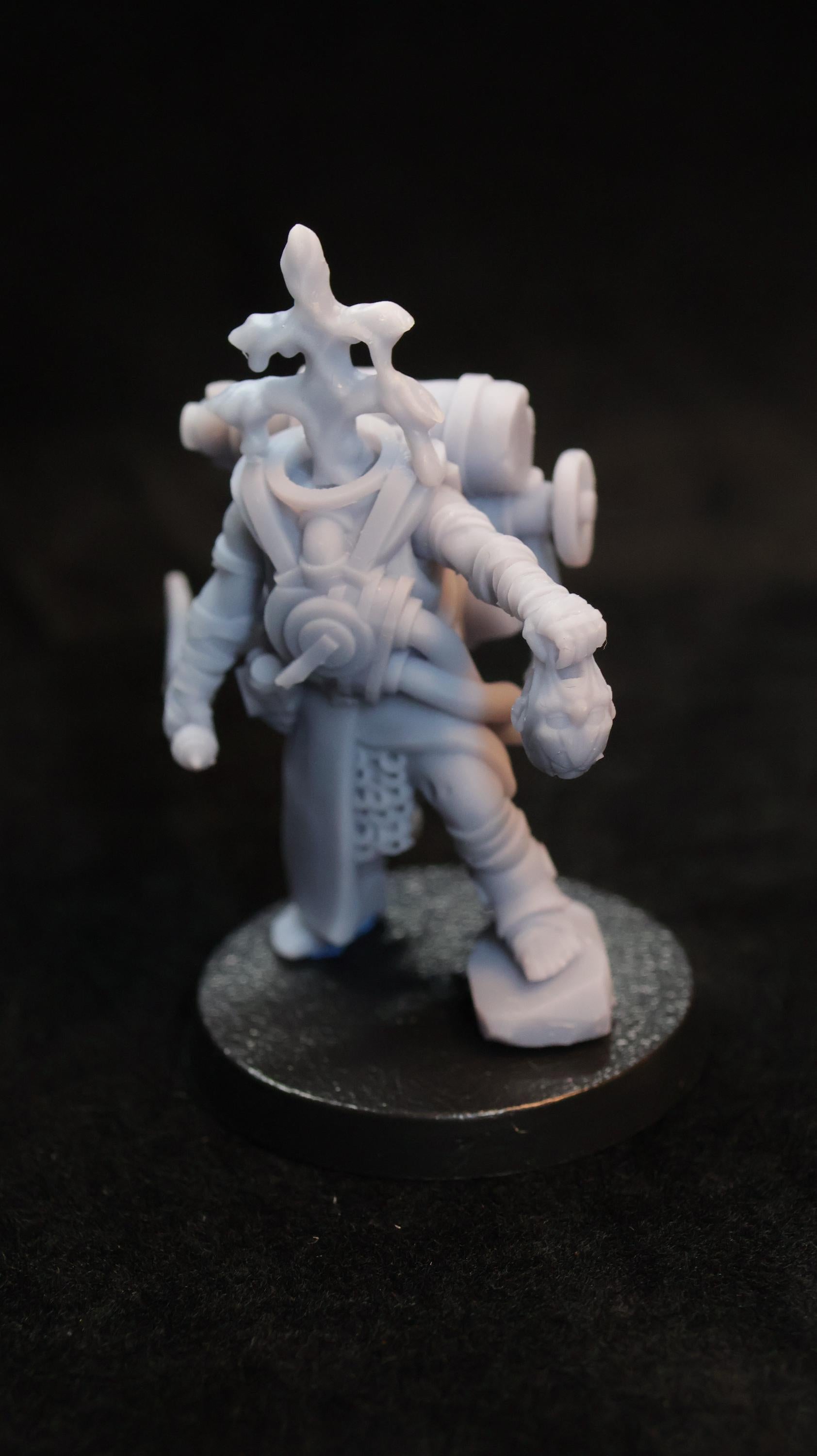 Abyssal Reavers - Grimdark Trench Proxy Miniatures - Dirge Chanter - 32mm Resin Minis - (Diceverse)