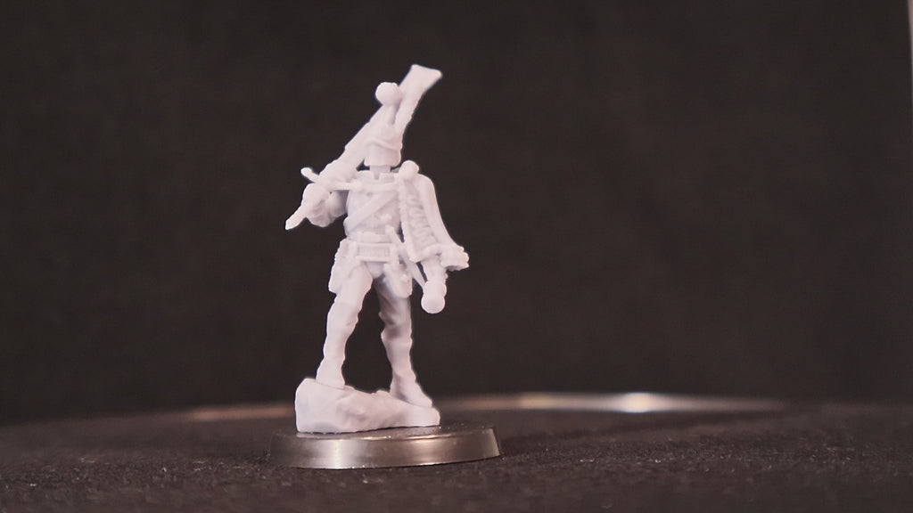 Prussia - Grimdark Trench Proxy Miniatures - Lieutenant - 32mm Resin Minis (Funduk25)